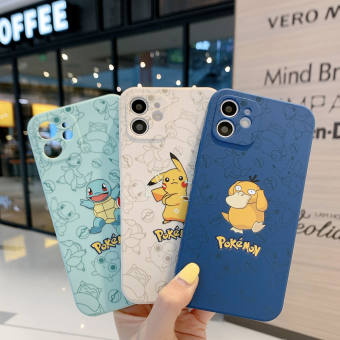 Ốp Mềm Side View Cho IPhone 6 7 8 Plus XR XS Max Ốp Lưng 11 12 13 Pro Max Ốp Điện Thoại Chống Sốc Mini Pokemon Pikachu Jenny Rùa 12 13 Hoạt Hình Dễ Thương