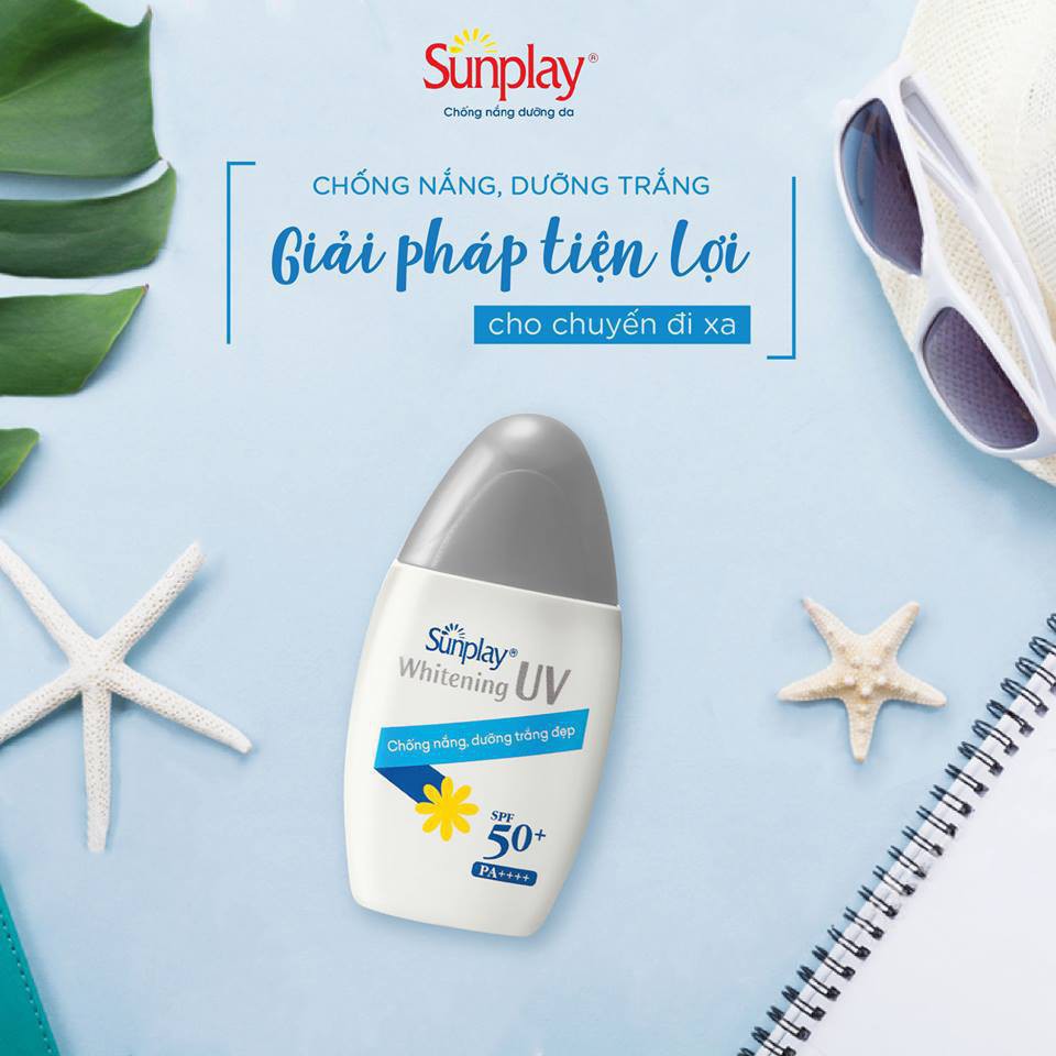 Kem chống nắng Sunplay dưỡng trắng da, dạng sữa Sunplay Whitening UV SPF 50, PA++++ 30g