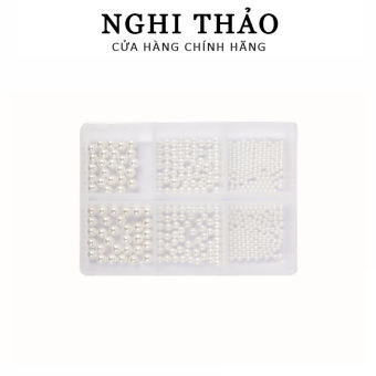 Ngọc trai nhựa nail set trang trí móng