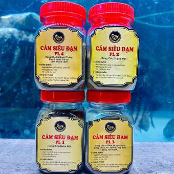 Cám PL, PL1, PL2, PL3, PL4 dành cho cá 7 màu, betta, cá thuỷ sinh