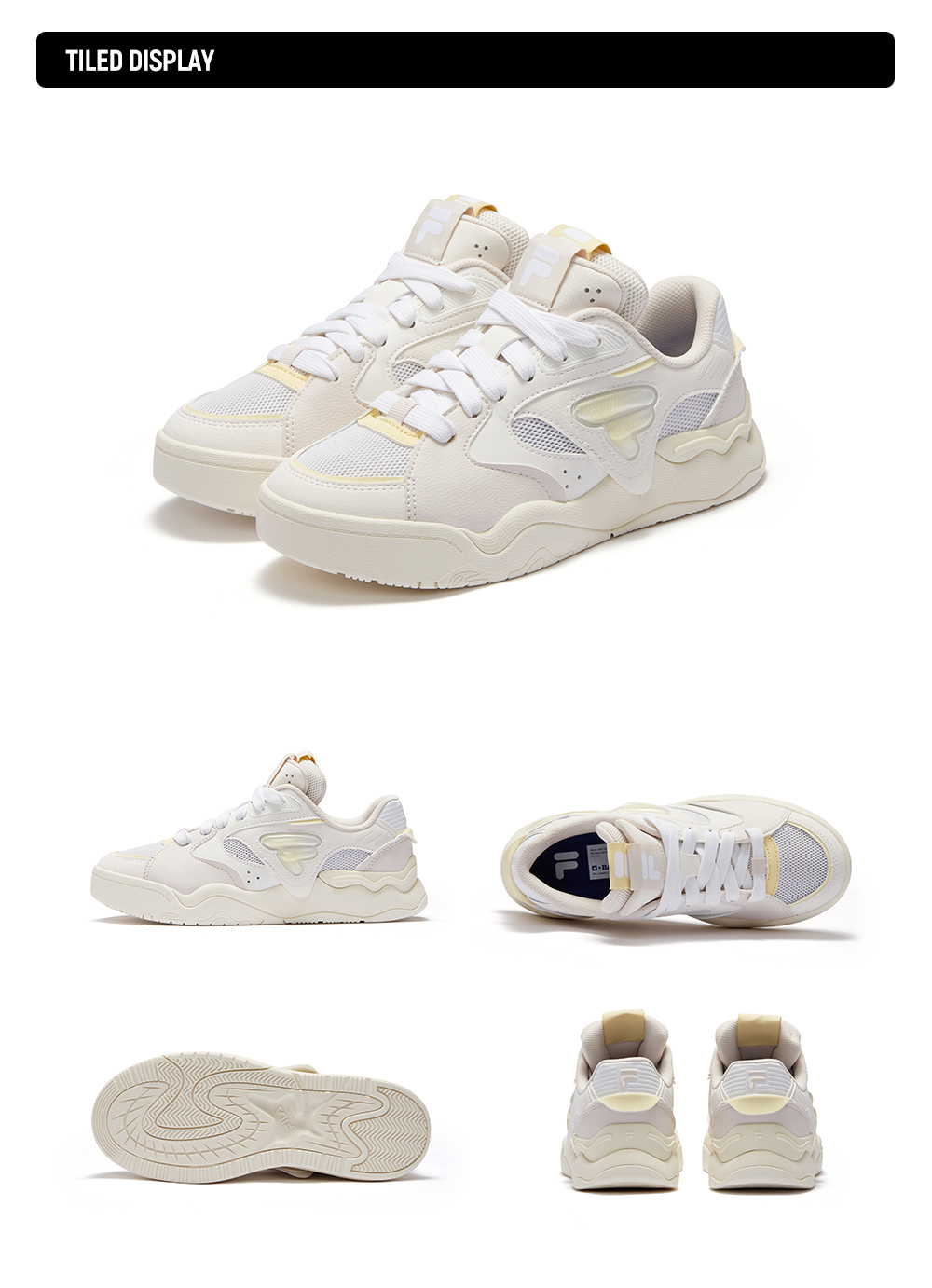 FILA FUSION KICK II Women Skate Shoes (White / Light Green)