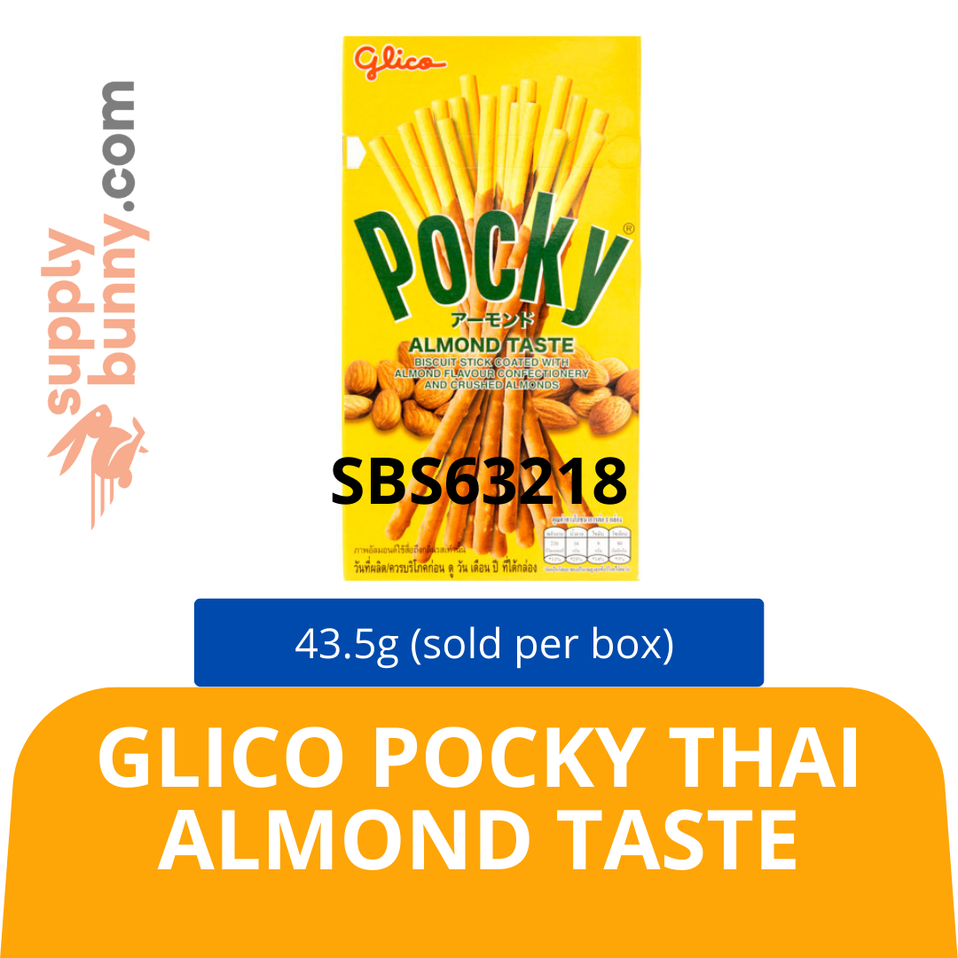 Glico Pocky Thai Alomond Taste 43.5g (sold per box) Mix SKU: 8851019010045