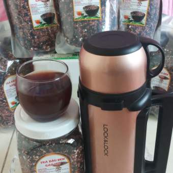 500g Trà đậu đen gạo lức rang tay Bếp