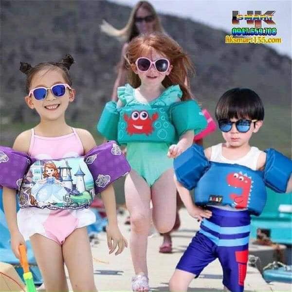 Áo phao bơi trẻ em, áo phao nâng đỡ ngực kèm phao tay cho bé