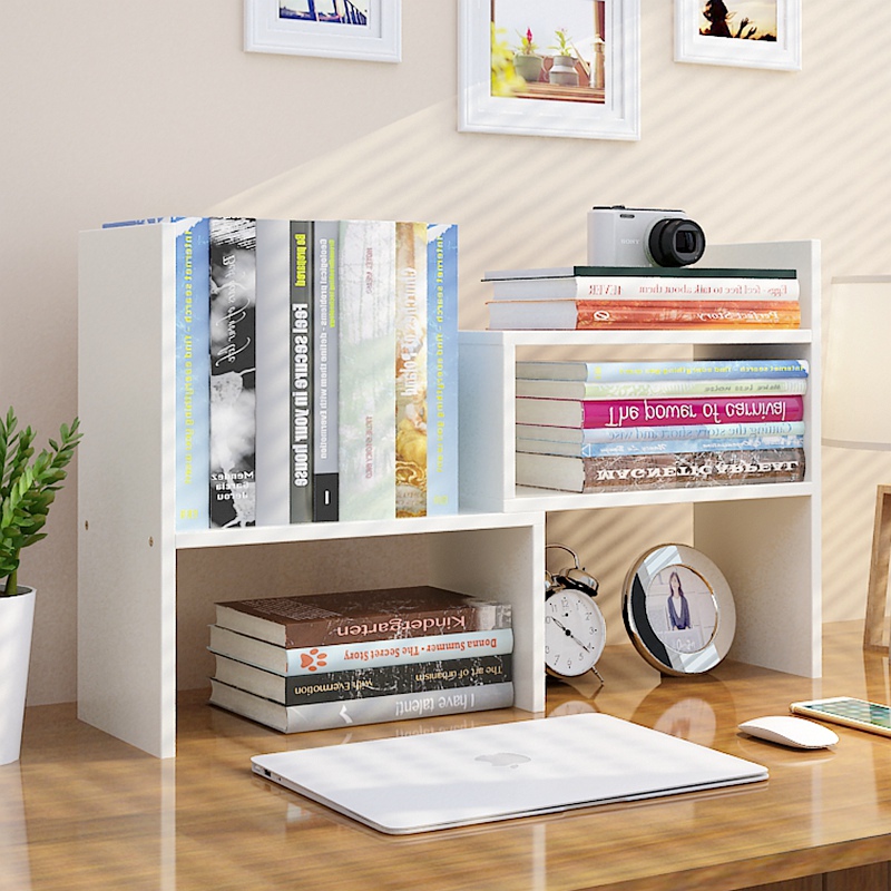 wooden desk shelf organizer