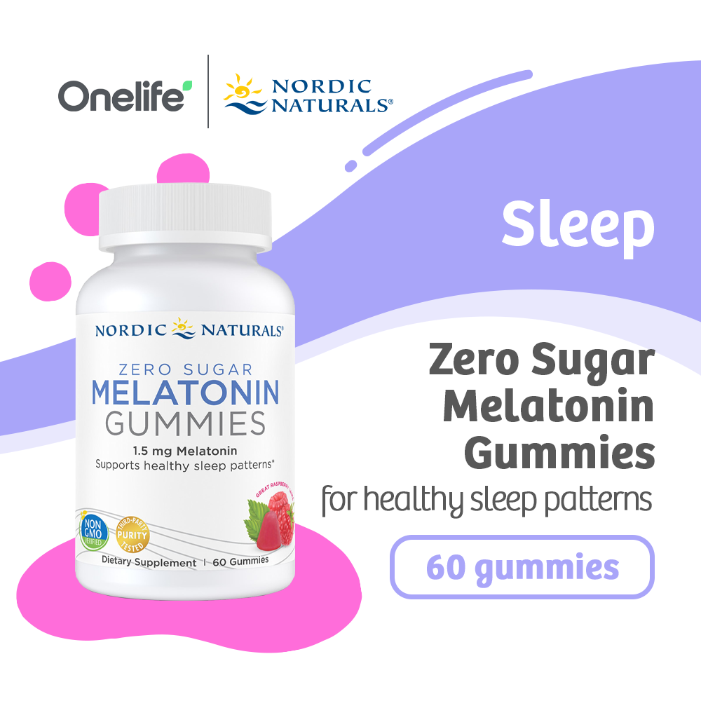 Nordic Naturals Zero Sugar Melatonin Gummies 1.5mg Melatonin