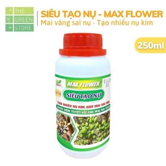 Phân bón Siêu tạo nụ, kích ra hoa cho mai vàng Max Flower (250ml)