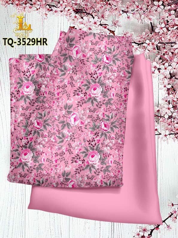 Dáng Tiên [ Vải may áo dài cao cấp hoa nhí ,chất lụa mềm rủ mát co dãn 4 chiều ảnh thật ) giá cả bộ kèm vải quần