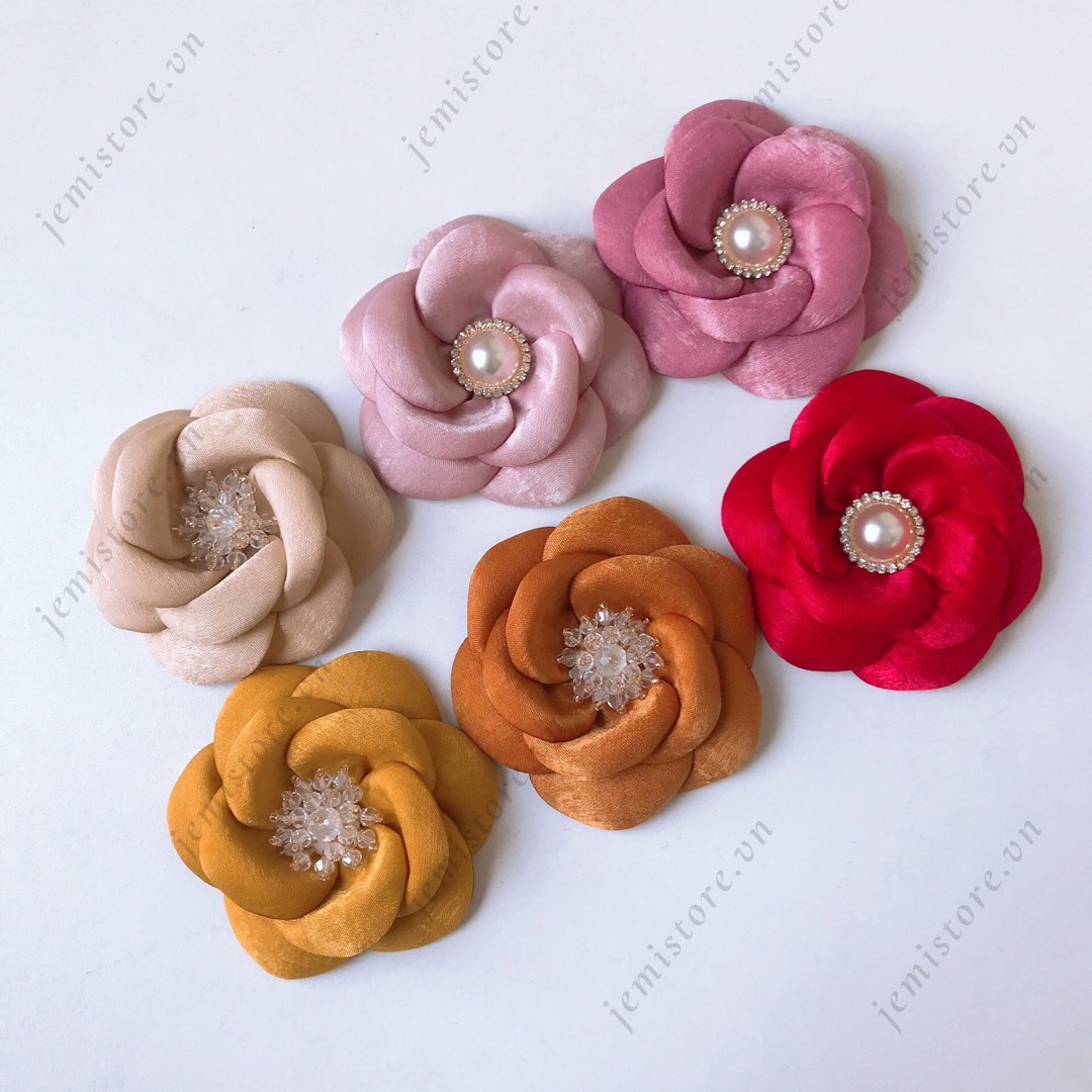 Hoa cài áo nữ handmade - Bông cài áo xinh