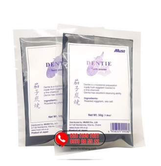 Bột chà răng Dentie - Đánh răng, sạch, trắng và chắc răng thơm miệng
