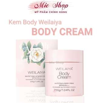 Weilaiya, kem body weilaiya ,Dưỡng Trắng Da Nâng Tone,chống nắng SPF30 PA +++,White Tone-Up Body Cream SPF30 PA+++ 200ml