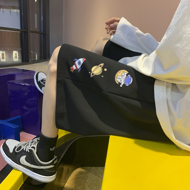 Quần short thun nam nữ Unisex in hình họa tiết tên lửa phong cách cá tính