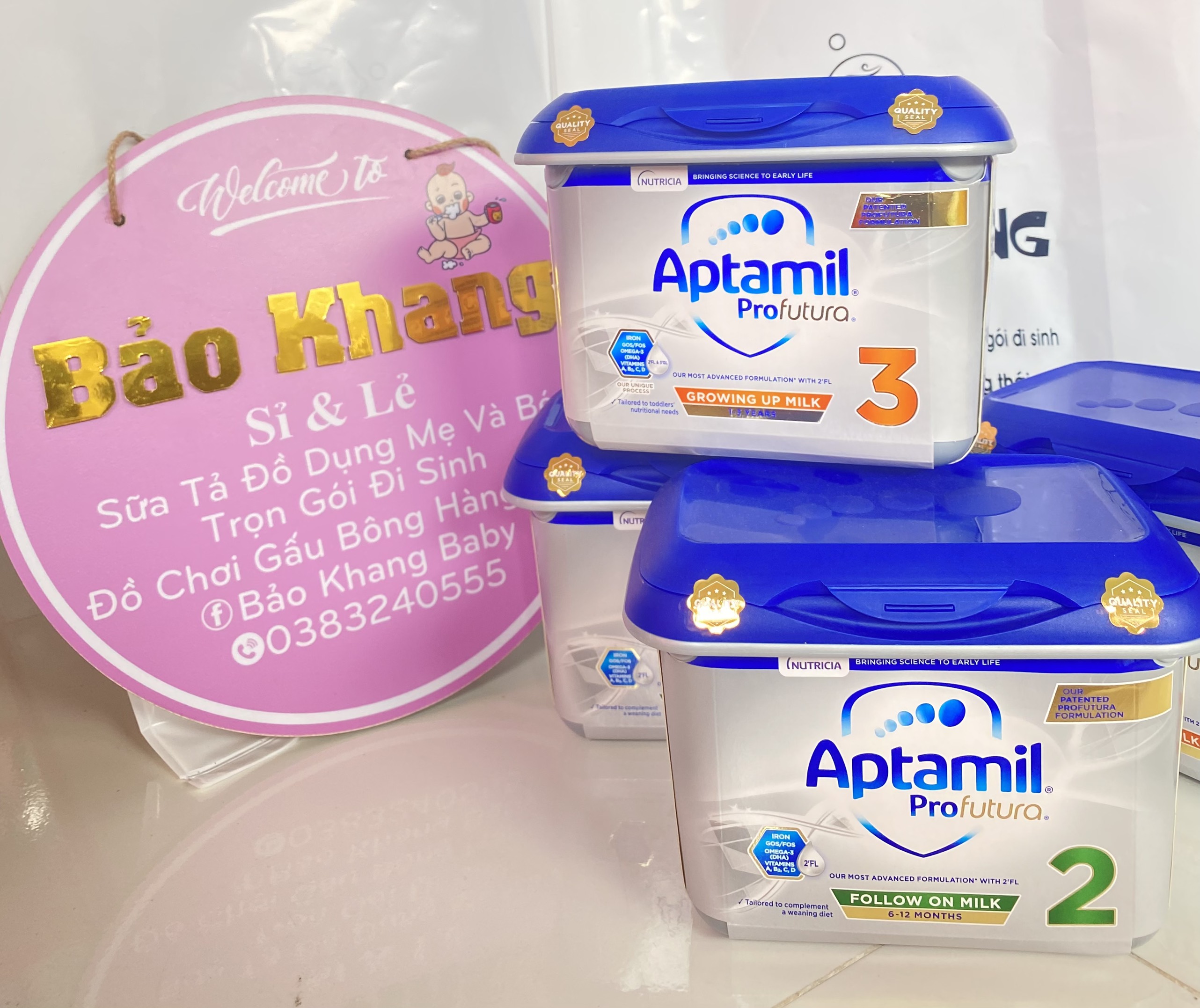 Sữa bột dinh dưỡng Aptamil Profutura số 1 2 3 800G