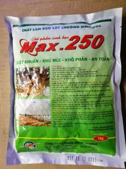 Chất khử mùi hôi trong chăn nuôi Gà Heo - Chất đệm chuồng sinh học 1kg  Max 250 .