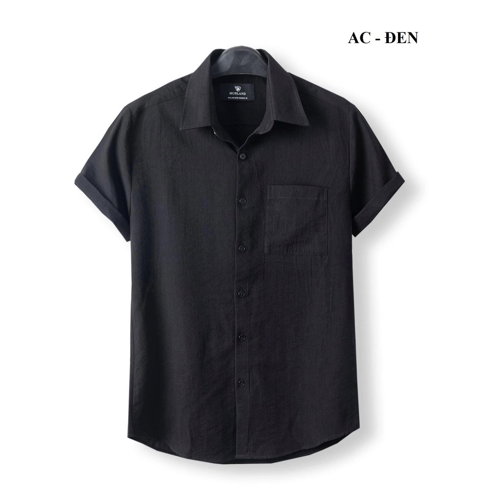 Áo đũi nam cộc tay cổ bẻ full cúc, áo cộc tay nam đẹp thời trang hót nhất