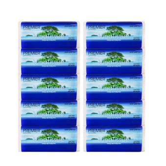 Combo 10 gói Khăn giấy lụa rút PREMIER VinaTissue 2 lớp gói 280 tờ