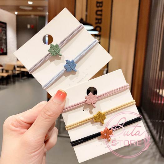 Dây Buộc Tóc, Dây Chun Buộc Tóc Hoa Cúc Hoa Mai Nhiều Màu