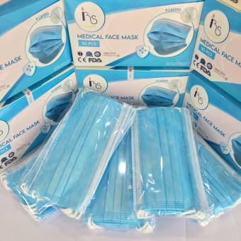 Khẩu trang y tế 4 Lớp Rực Sáng Hộp 50 cái màu xanh với lớp giấy lọc nhúng qua nano bạc kháng khuẩn, vải không dệt chống bụi, Thanh tựa mũi và quai đeo dễ định hình, chắc chắn, vừa vặn, không ảnh hưởng tầm nhìn và khí thở khi sử dụng