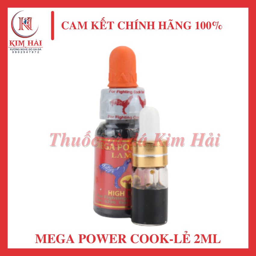 MEGA POWER COOK-LamPam Thái Lan nước màu đen mùi socola-[chiết lẻ 2ml]-nhỏ trước đá 30 phút-Tăng bo, tải cựa, lì đòn, hạn chế sặc ói tốt.