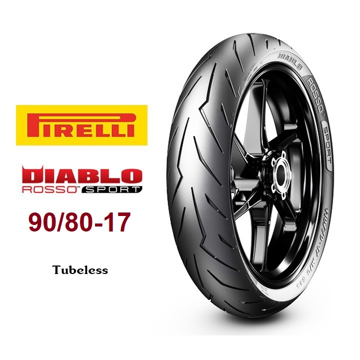 [HCM]VỎ PIRELLI GAI ROSSO SPORT SIZE 90/80-17
