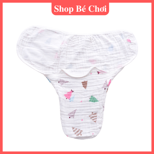Chăn Quấn Ủ Kén Sợi Tre Cho Bé Sơ Sinh - Bé gái