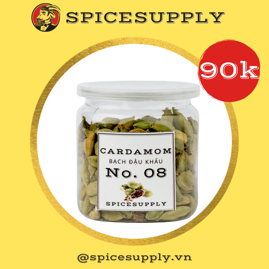 [HCM]Hũ 50g Cardamom - Bạch Đậu Khấu SPICESUPPLY Việt Nam Hạt Bưởi Xanh Ấn Độ