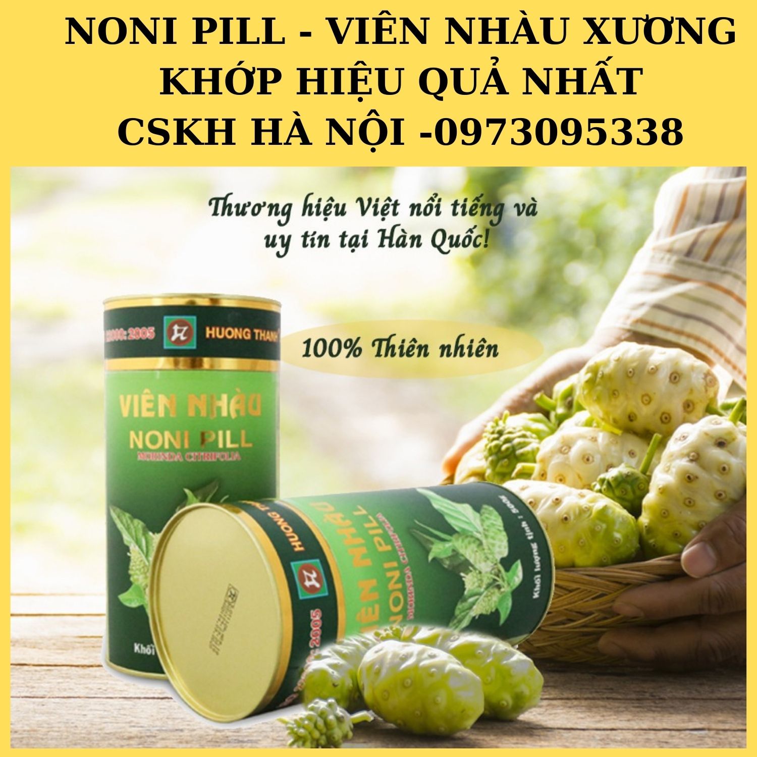 Viên nhàu Hương Thanh 500gr - Noni pill