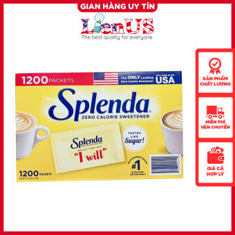 Đường ăn kiêng 0 calo Splenda chính hãng của Mỹ phù hợp với người tiểu đường, ăn kiêng, giảm cân