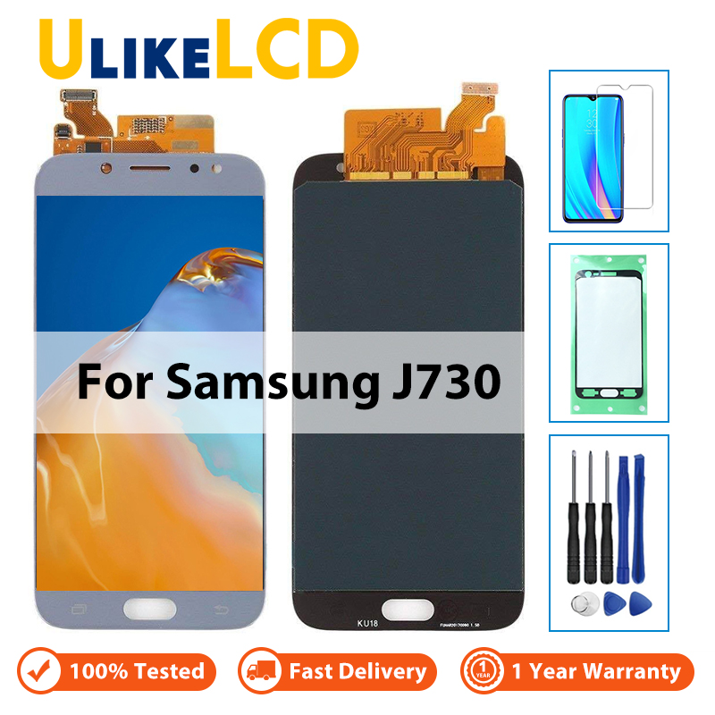 Độ sáng Điều Chỉnh MÀN HÌNH LCD Dành Cho Samsung Galaxy Samsung Galaxy J7 Pro 2017 J730 J730F MÀN HÌNH Hiển Thị LCD Bộ Số Hóa Cảm Ứng