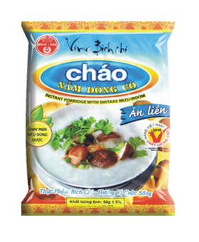 COMBO 10 GÓI CHÁO NẤM ĐÔNG CÔ BÍCH CHI DÙNG CHAY MẶN ĐỀU ĐƯỢC