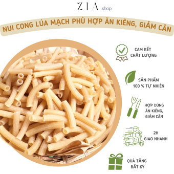 NUI LÚA MẠCH ĂN KIÊNG GIẢM CÂN, THỰC DƯỠNG, DƯỠNG SINH CHO NGƯỜI TIỂU ĐƯỜNG GÓI 500G /Ziafood.com/