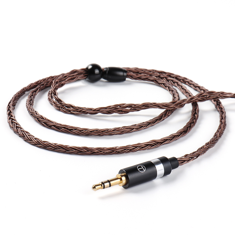 New TRN T2 Cáp Nâng Cấp HIFI Mạ Bạc T2 16 Lõi Cáp Tai Nghe MMCX/2 Đầu Cắm 3,5/2.5Mm Nâu, Cho TRN VX V80 V30 AS10 IM2 BT20S C16 C10 V90 V10 S2 T2 Không Khí Vua BQ3 T3 Ca16