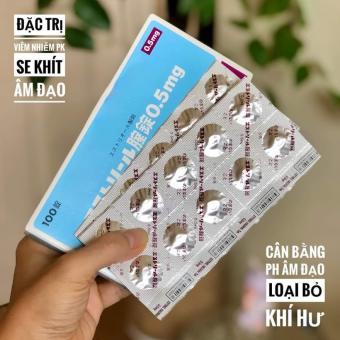 Viên đặt phụ khoa phụ nữ nhật bản vỉ 10 viên âm đạo Estoril 0.5mg vỉ 10 viên Nhật