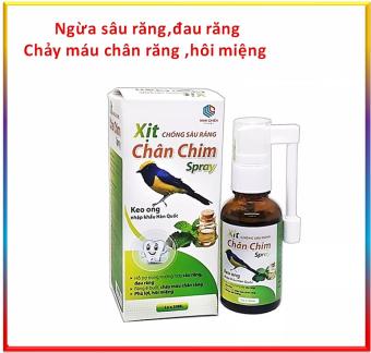 Xịt Chống Sâu Răng Chân Chim Spray – Thành phần Keo ong Nhập Khẩu Hàn Quốc- Giúp Cải Thiện Các Triệu Chứng Của Bệnh Sâu Răng, Hôi Miệng, Chảy Máu Chân Răng ,Giảm Đau Răng, Ê Buốt- lọ 30ml
