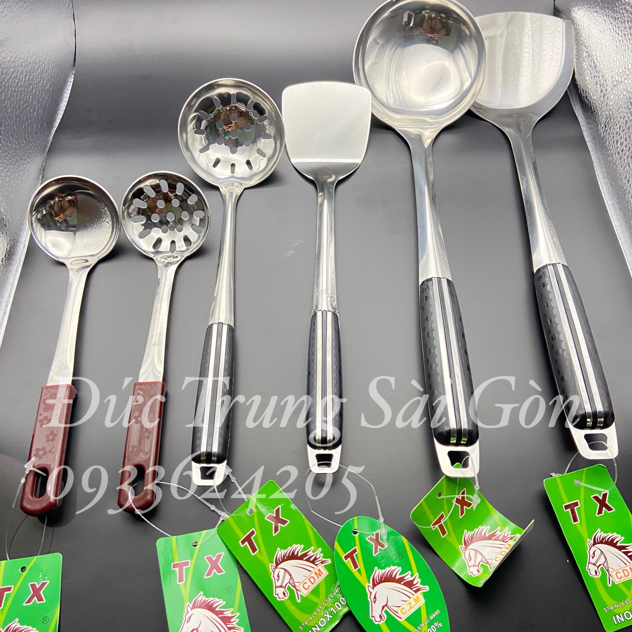 Muôi-vá, vá lỗ, xạn INOX cao cấp đủ size