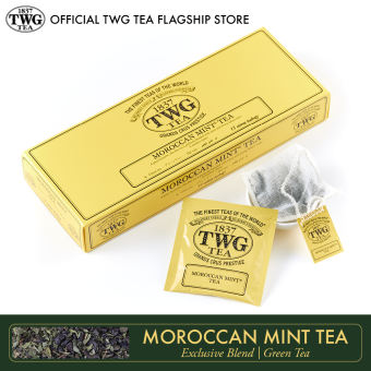 Trà TWG Tea - Moroccan Mint Tea (2.5g x 15 túi lọc) | Trà Xanh
