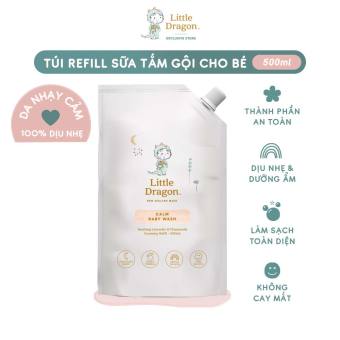 TÚI REFILL - Sữa tắm gội Little Dragon dành cho bé chiết xuất 100% chiết xuất từ thiên nhiên- 500ML