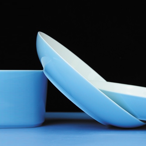 Dĩa sứ xanh biển - dĩa sứ màu xanh biển