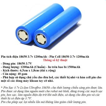 Pin sạc tích điện 1200mAh 3.7V, Pin Cho Quạt Sạc Điện Mini Cầm Tay - Pin Dự Phòng Thay Thay Thế Cho Quạt Điện Cầm Tay