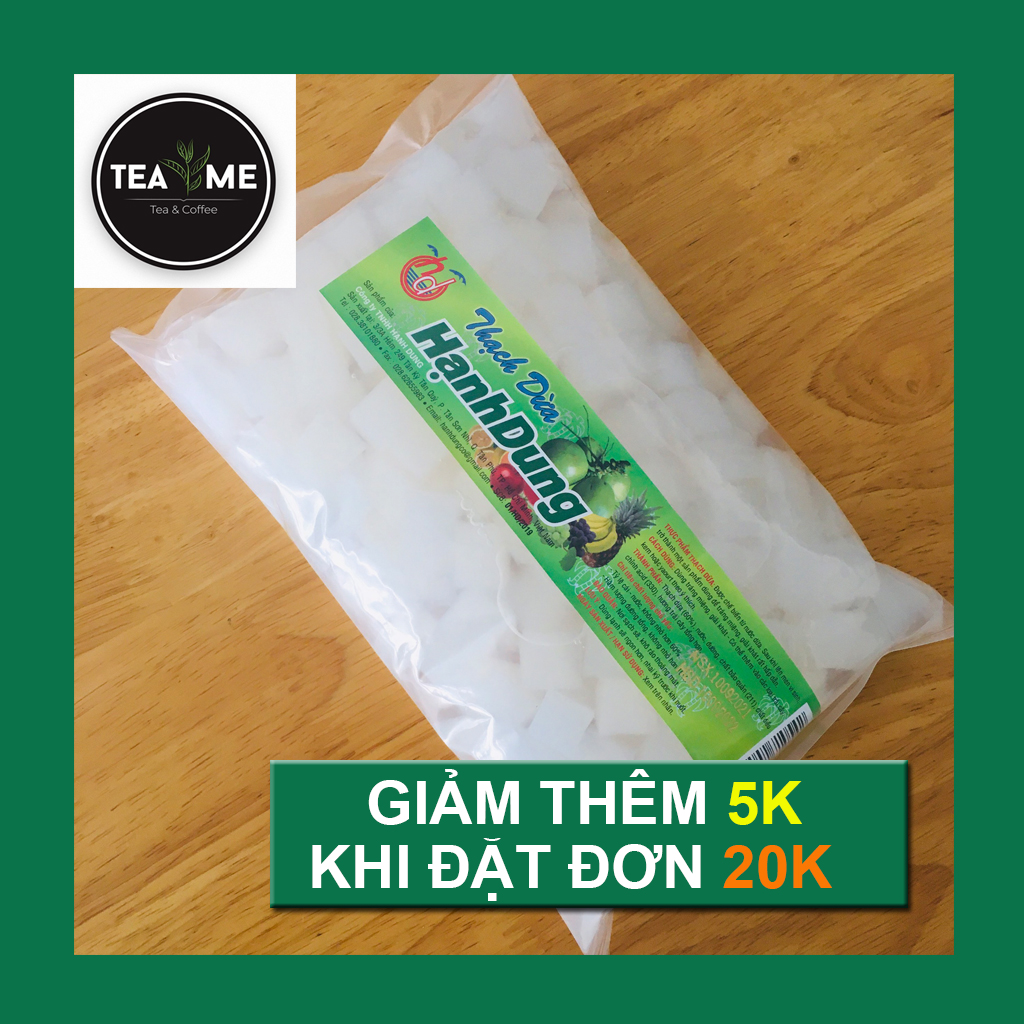 Thạch dừa hạnh dung gói 1kg - giá sỉ - dùng làm trà sữa và trà hoa quả