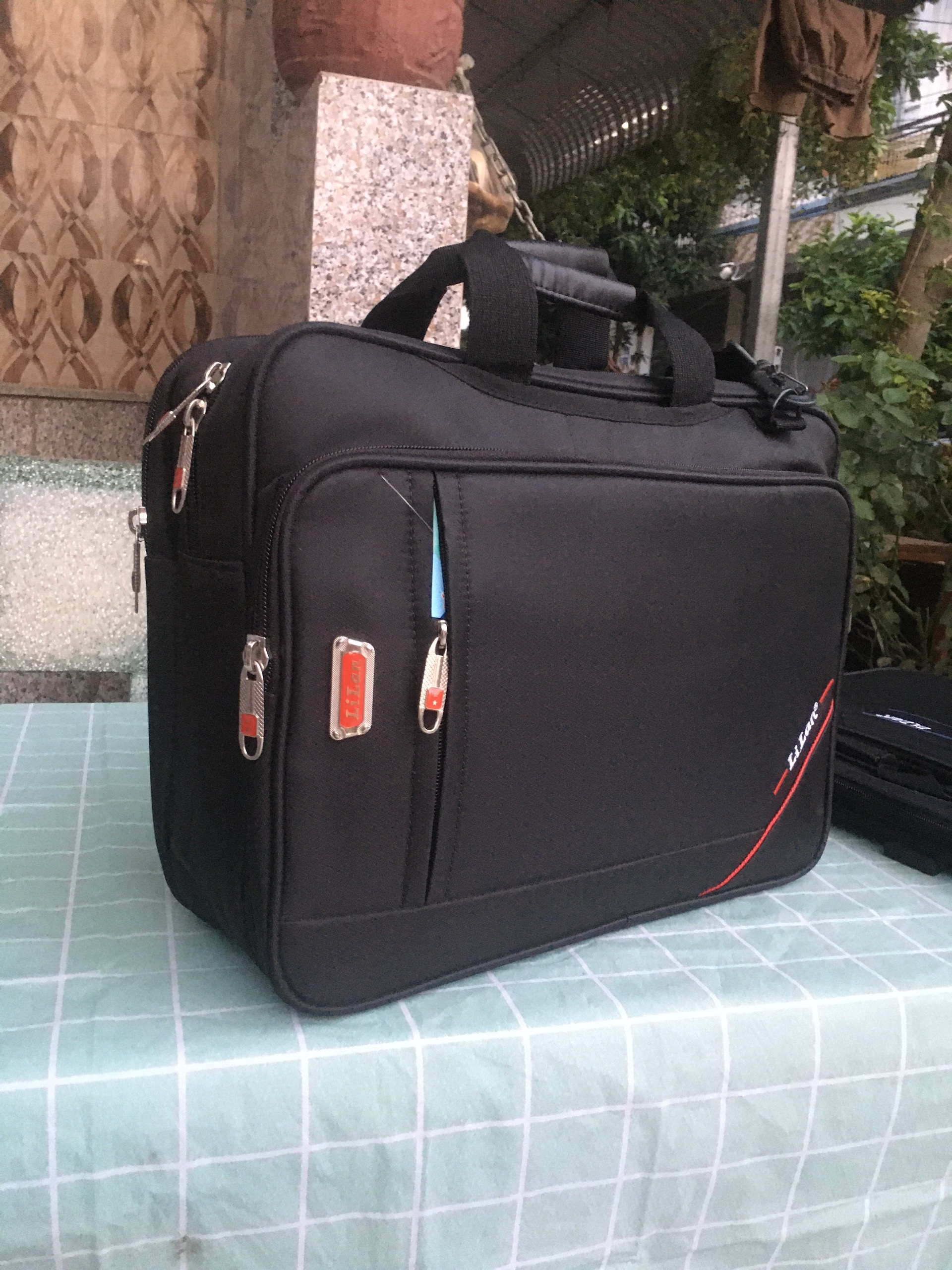 40x30cm - Cặp đa năng (vải dày vừa - siêu nhẹ) 7 ngăn dành cho học sinh giáo viên công sở, Cặp Laptop - DN03