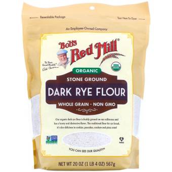 Bột Lúa Mạch Đen Hữu Cơ Bob's Red Mill Dark Rye flour 567g