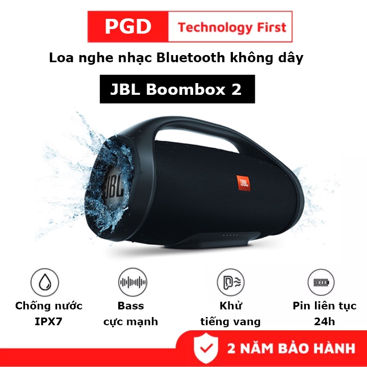 Loa boombox 2 chính hãng - chống nước ipx7, pin khủng loa bluetooth boombox 2 đen - giá tốt, chính hãng loa boombox 2, pin 24h, ipx7, bluetooth 5.1 loa boombox 2 | giá rẻ bảo hành 1 năm