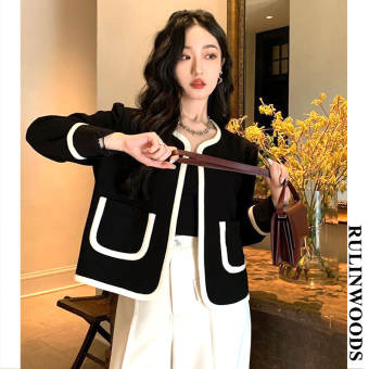 RULINWOODS New Arrival Fashion Korean Style Jacket for Women