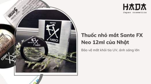 dung dịch nhỏ mắt Sante FX Neo 12ml của Nhật màu đen - HADACOSMETIC