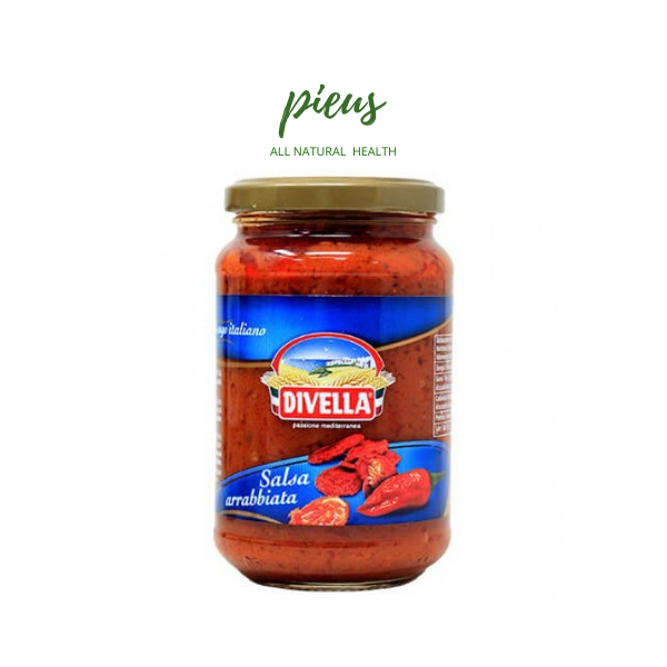 Sốt mỳ Ý chua cay | Salsa Arrabbiata Divella 340g - Sốt mỳ ý spaghetti cay tiện lợi, hương vị thơm ngon, dễ sử dụng nhập khẩu Ý