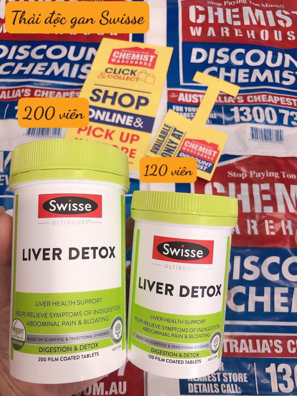 Hàng Chuẩn ÚC Swisse Ultiboost Liver Detox - Viên uống hỗ trợ thải độc gan