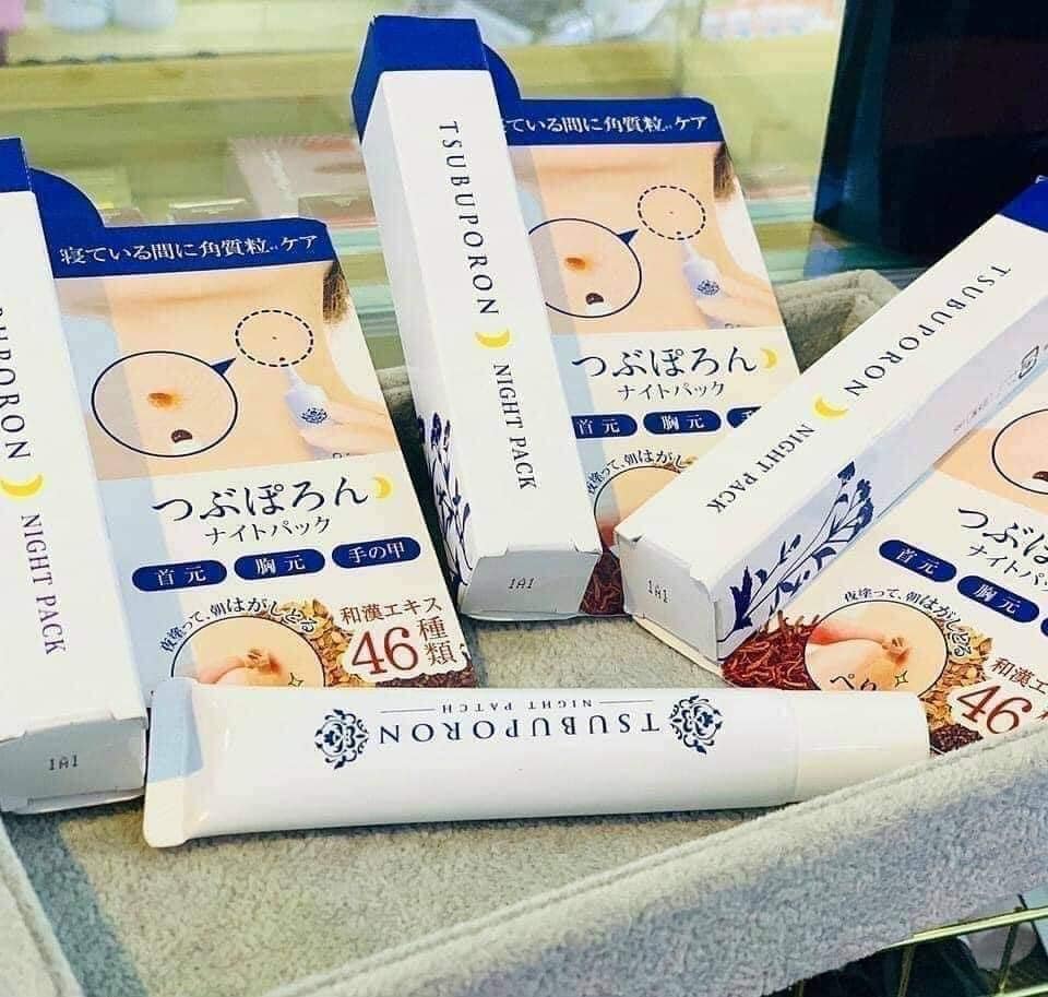 Kem trị mụn ruồi tsubuporon night patch nhật bản