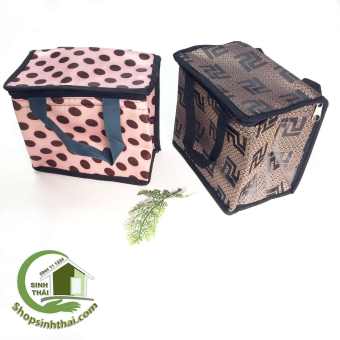 Túi giữ nhiệt đựng bình nước túi đựng chai nước -  túi vuông 19cm x 23cm - giao màu ngẫu nhiên