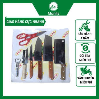 Bộ dao nhà bếp 7 món chặt cây - chặt xương - chặt gà - dao thái thịt